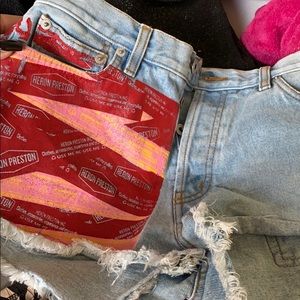 Heron Preston jean shorts